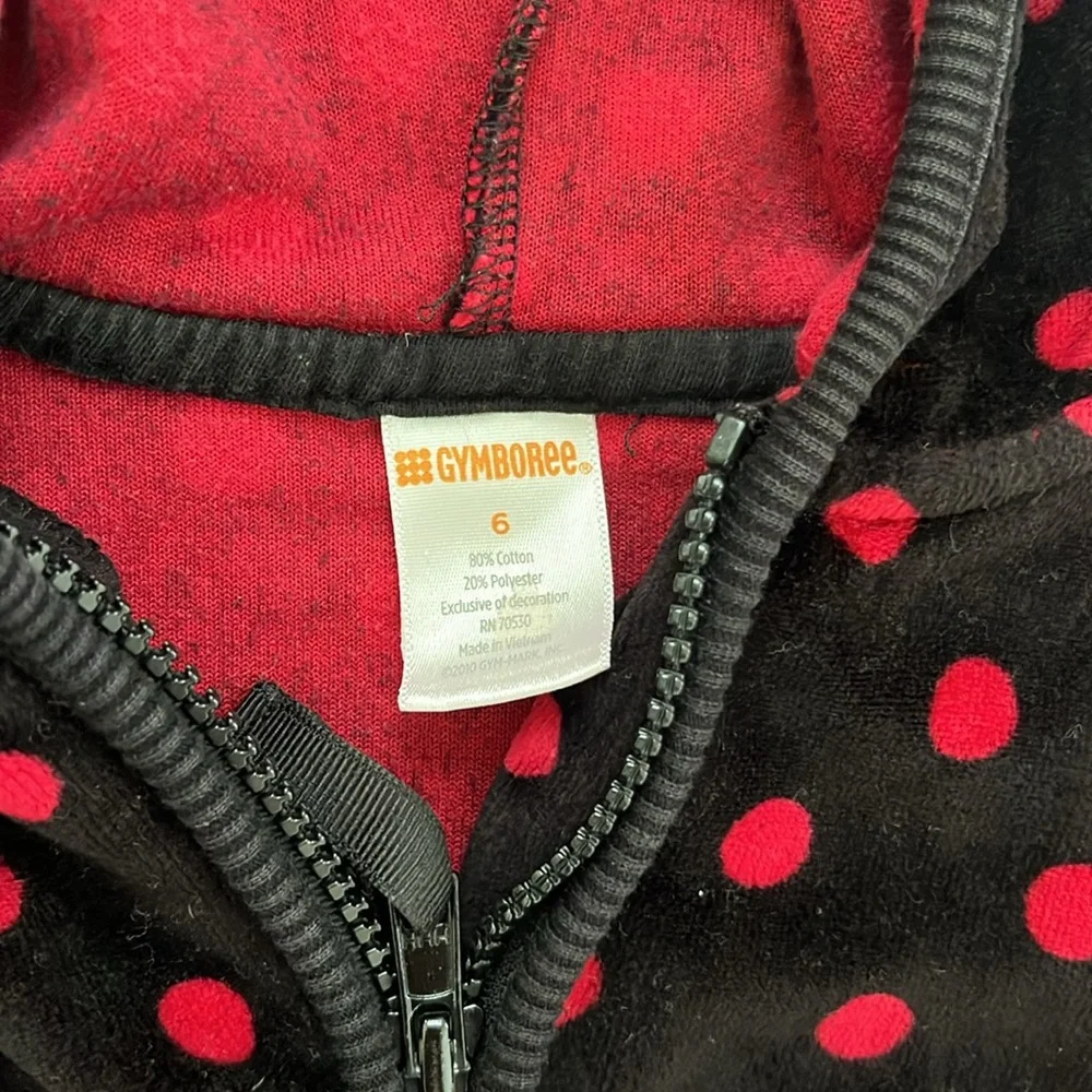 Curated Polka Dot Gymboree Hoodie Girls Outfit Size 6